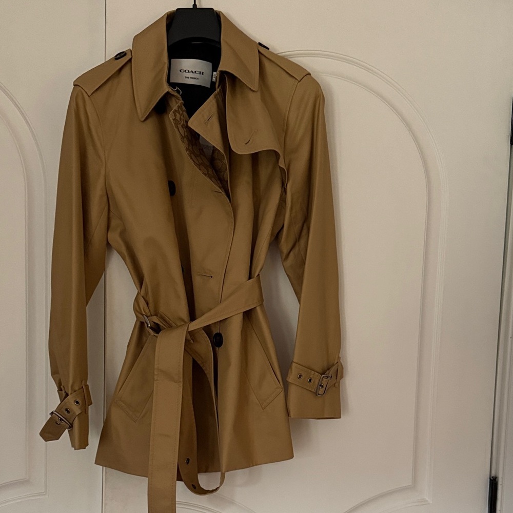 Coach Tan Trench Coat - Picture 2 of 4